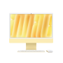 Apple 24-inch iMac  FGPK3LL/A  Early 2021 Chip M1 8GB RAM 256GB SSD 8 CPU/8 GPU[Yellow]