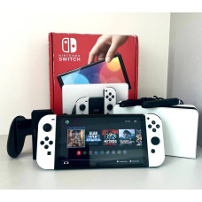 Nintendo Switch OLED White 128gb +9ігор модифікований